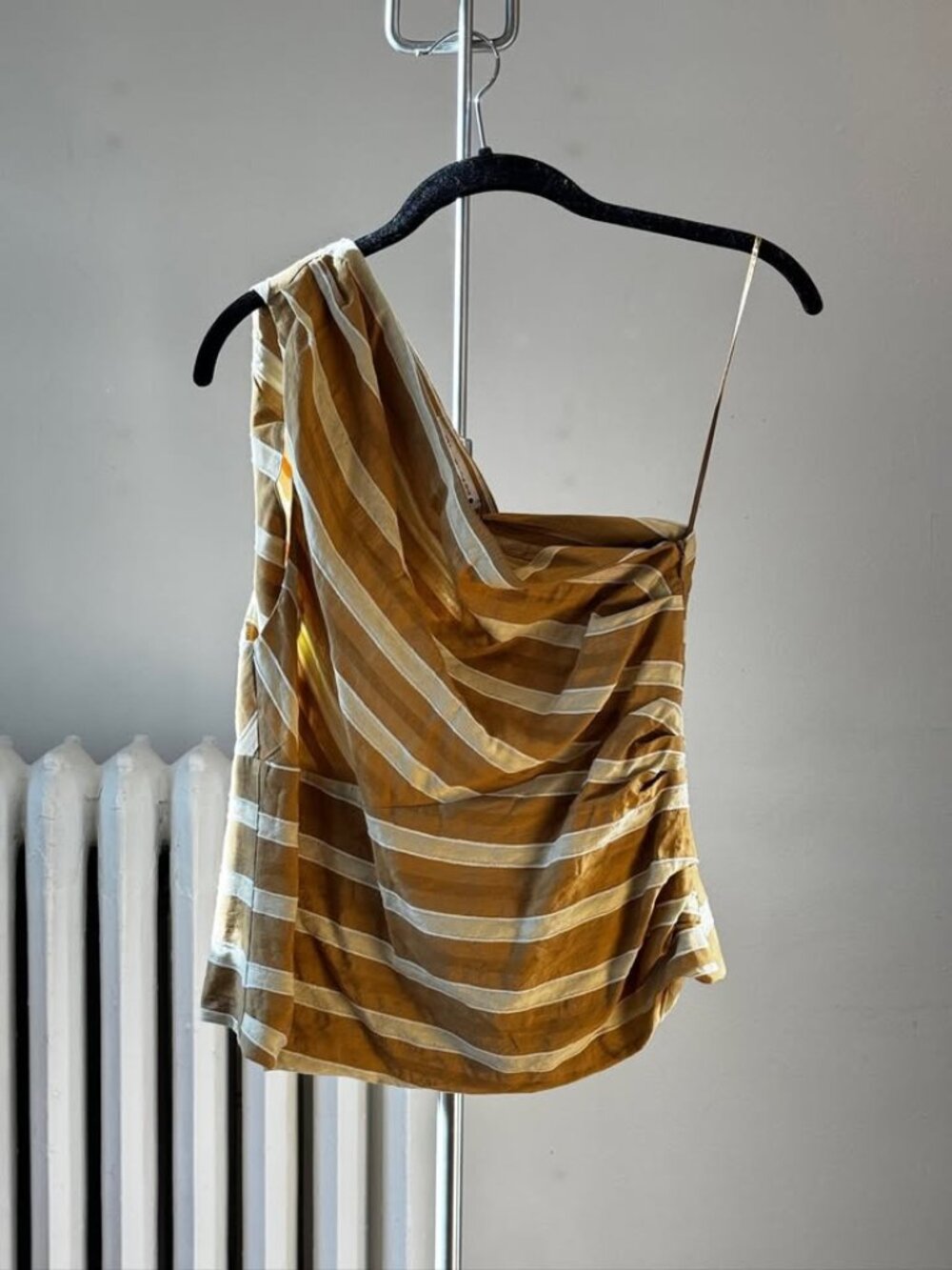 Zara Striped Off-the-Shoulder Striped Top